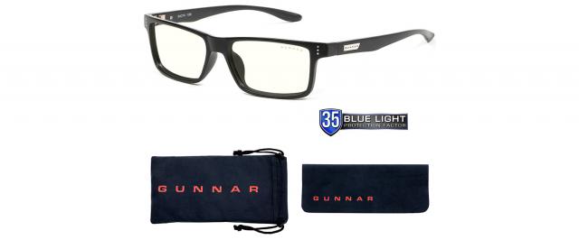 Компютърни очила GUNNAR Vertex Onyx, Clear Natural, Черен 