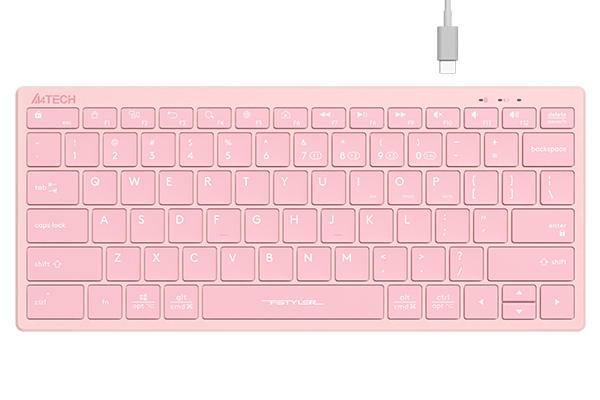 Keyboard FBX51C FSTyler, Bluetooth & 2.4G Wireless KB, Baby Pink 