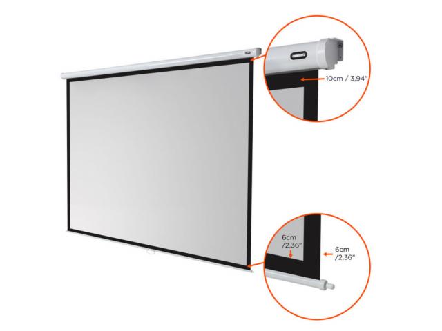 Projection screens CELEXON  Manual Economy,300 x 225 cm, 4:3, matt white, PVC 