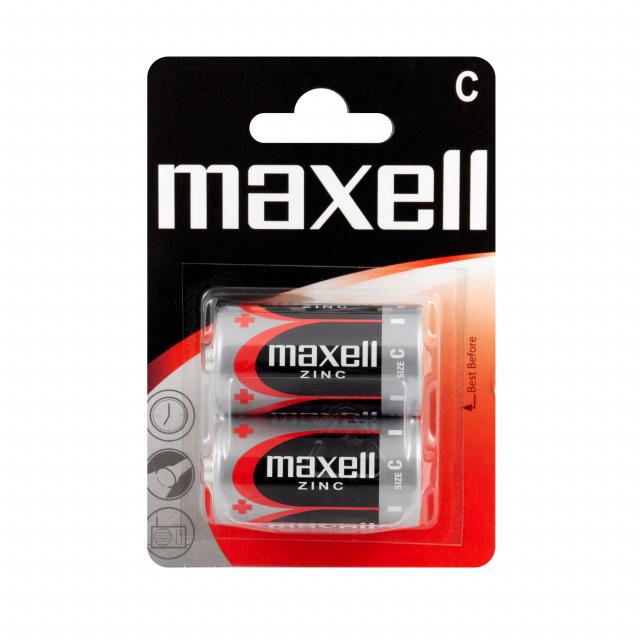 Zinc mangan battery MAXELL  R14  2 pcs.  1.5V 