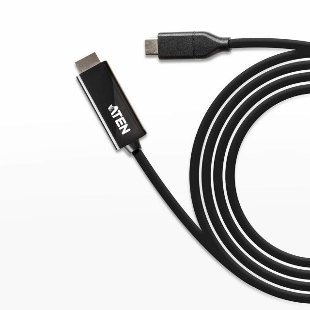 Конвертор ATEN UC3238, USB-C мъжко - HDMI женско, 4K, 2.7м, Черен 