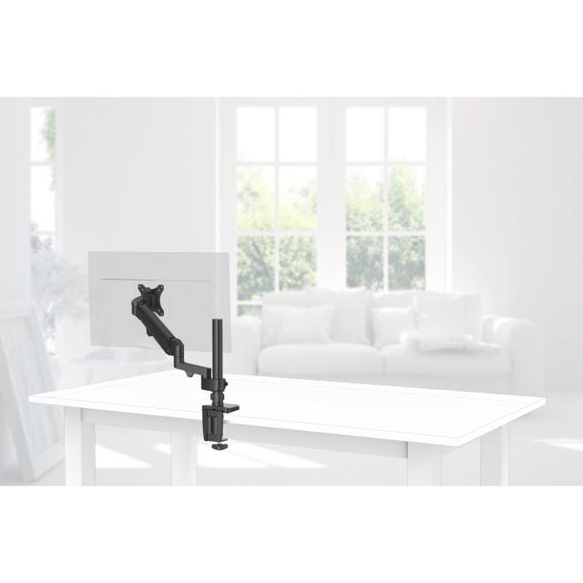 Hama Monitor Holder, with Height-adjustable Gas Spring, Swivel/Tilt, 13"-35", 118496 