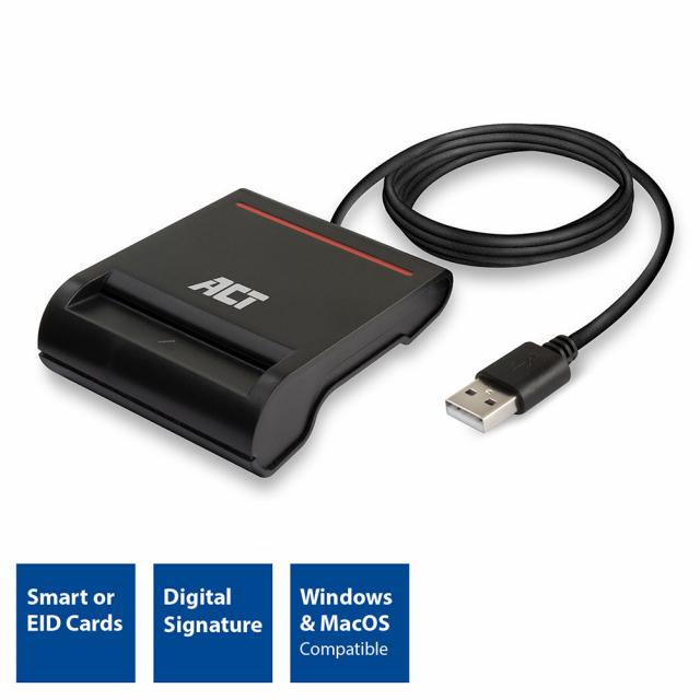 ACT USB 2.0 Smart Card ID reader 