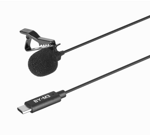 BOYA Digital Lavalier Microphone BY-M3, USB-C 