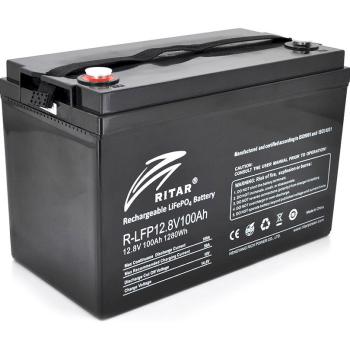 Lithium Ion batteries for solar systems LFP12.8V100AH  12V / 100Ah -330/ 172 /214 mm  F12/M8  RITAR