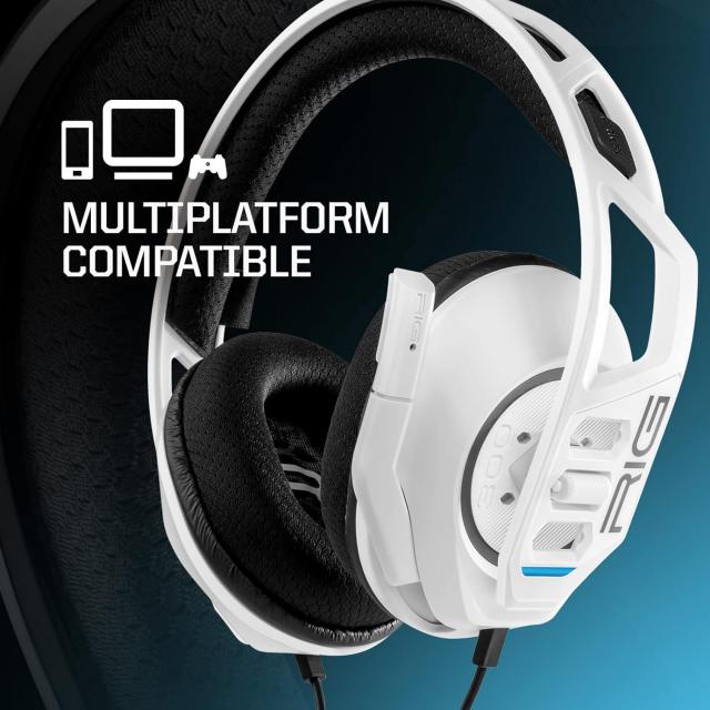 Gaming headset Nacon RIG 300 PRO HS - White 