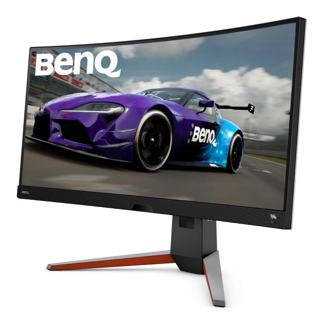 Monitor BenQ EX3415R MOBIUZ 144Hz, IPS, 34 inch, Ultra Wide, WQHD, 2ms, HDR, HDMI, DisplayPort, Curved, Black 