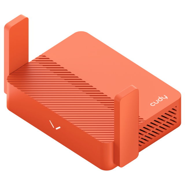 Wireless Router CUDY Travel TR1200, AC1200, 2 x 10/100 Mbps, USB3.0, червен 