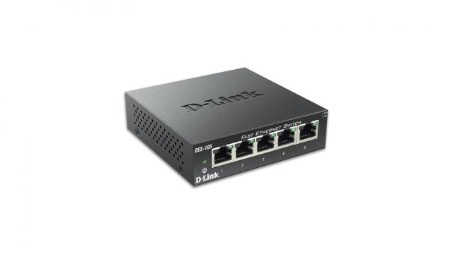 Switch D-Link DES-105/E 5-port 10/100 Metal Housing Desktop Switch 