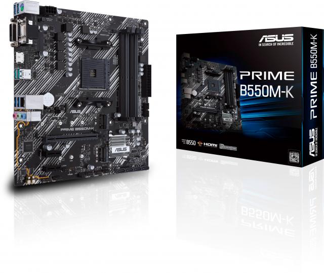 Дънна платка ASUS Prime B550M-K, socket AM4 