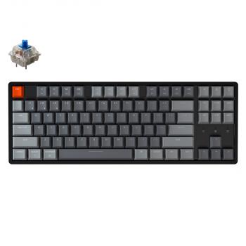 Mechanical Keyboard Keychron K8 Aluminum TKL Gateron Blue Switch RGB LED Gateron Blue Switch ABS