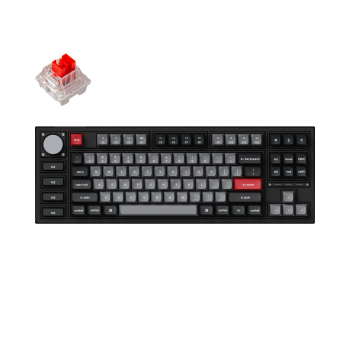 Keyboard Keychron Q3 Pro Carbon Black TKL K Pro Red Switch RGB LED PBT