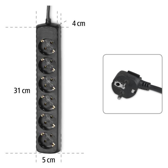 Distribution Panel  HAMA, 6-Way, 30393  