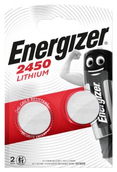 Button Battery Lithium  CR2450 3V  2 pcs. in blister / price for 2 pc./ ENERGIZER