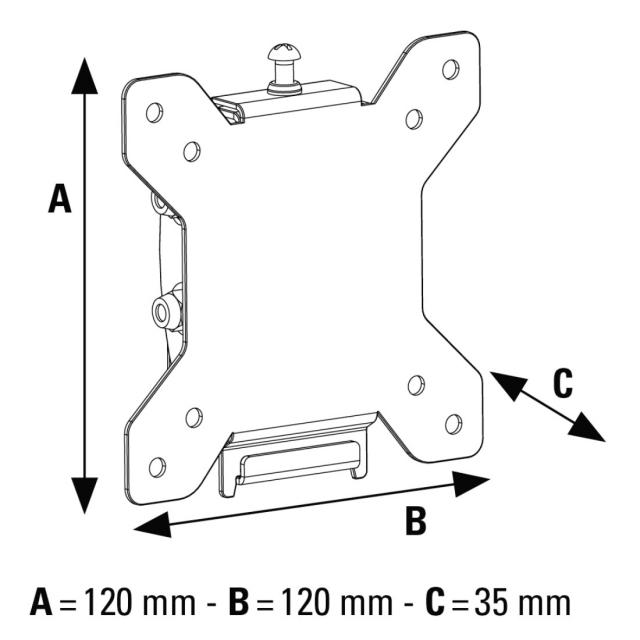 Hama TILT TV Wall Bracket, 10"-26", 118611 