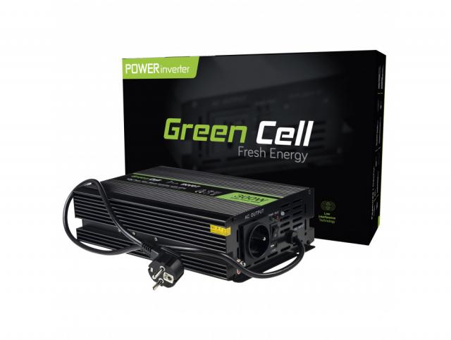 Inverter UPS GREEN CELL 12V  300W/600W  Pure Sine Wave 