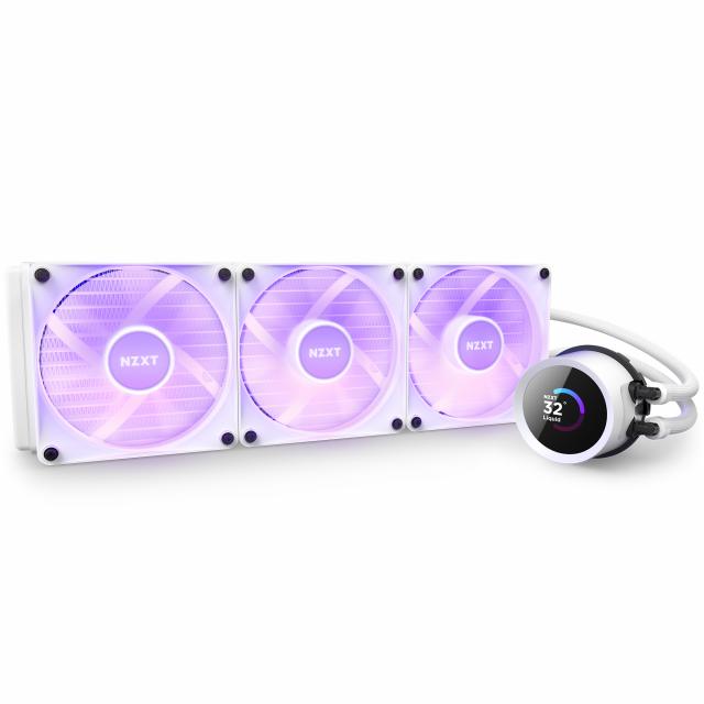 AIO Liquid Cooler NZXT Kraken 360 RGB White, LCD Display 