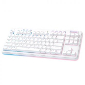 Wireless Gaming Mechanical keyboard Logitech G 715 TKL, Linear, RGB LED, US Layout, White