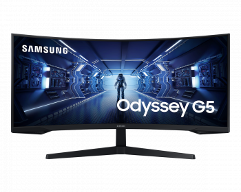 Монитор Samsung Odyssey G5 34 inch, VA Curved UWQHD 3440x1440