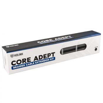 Sleeved Extension Cable Kit Kolink Core, Black/Grey