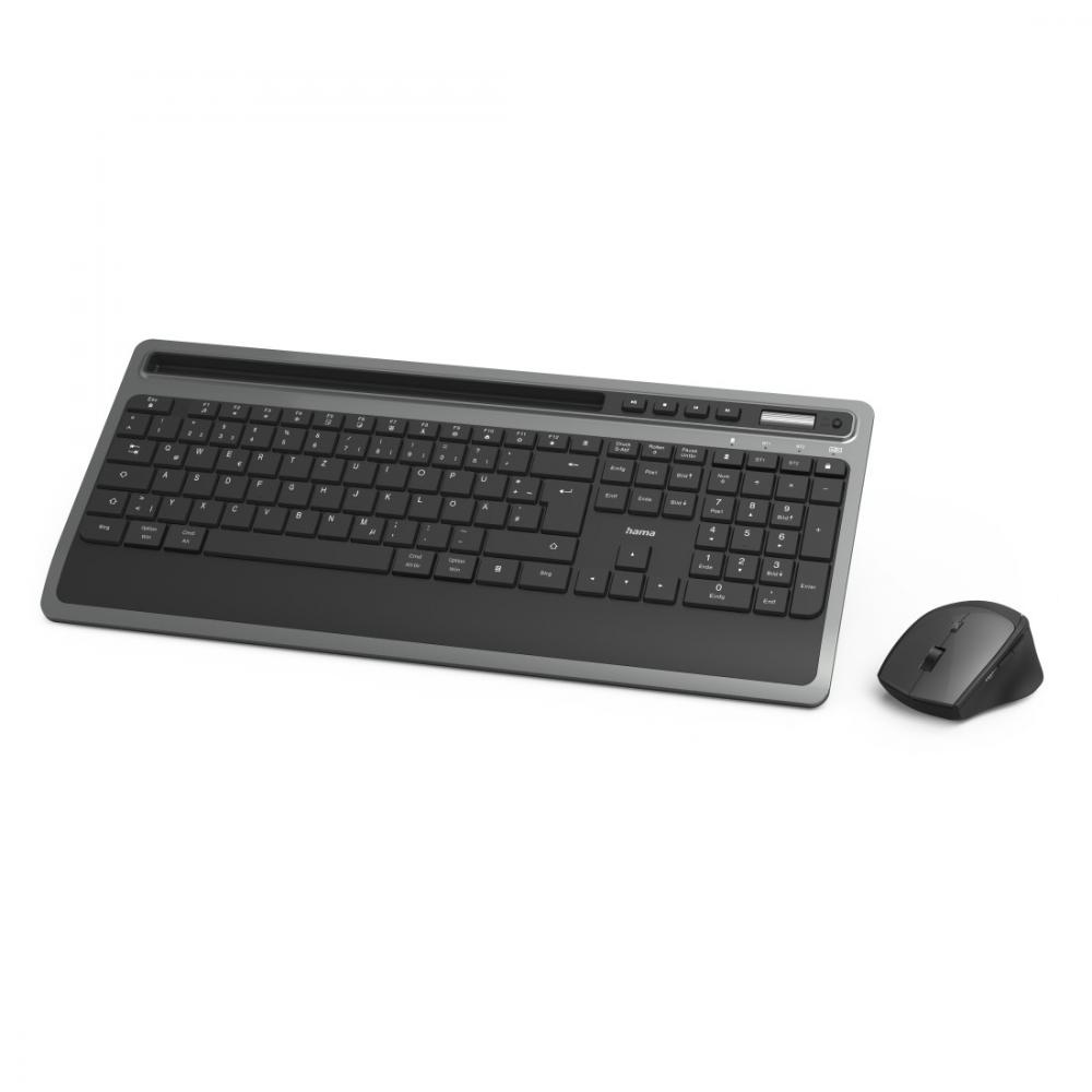 HAMA keyboard/mouse Plus, smartphone set Wireless with slot KMW-600