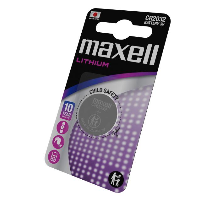 Lithium Button Battery MAXELL CR2032 3V 1pc./1pc./ 