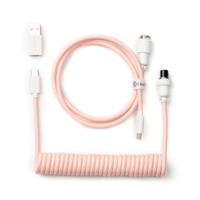 Cable Keychron Coiled Aviator Light Pink 