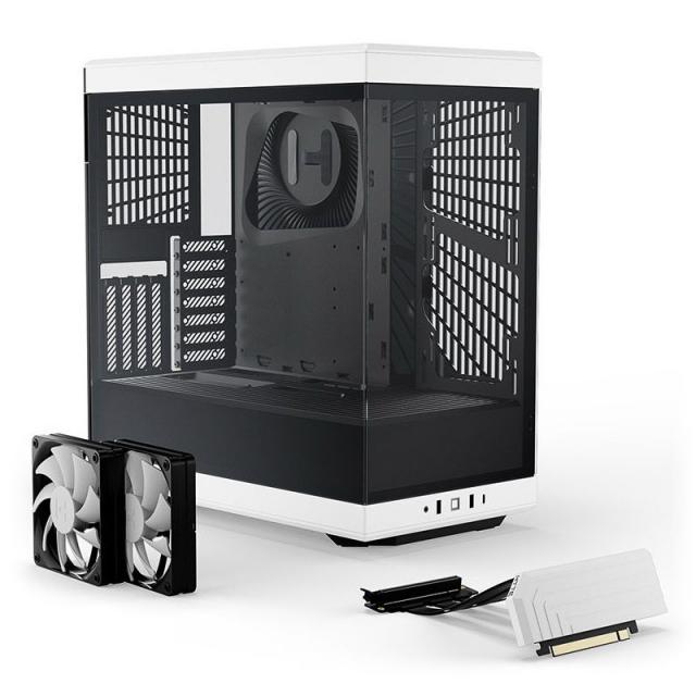 Case HYTE Y40 Tempered Glass, Mid-Tower, White and Black 