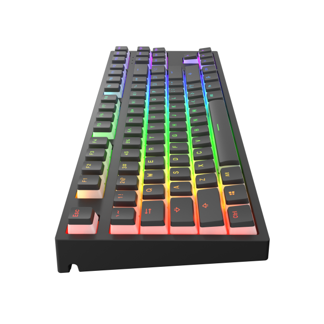 Mechanical Keyboard Dark Project KD87A Black TKL - Gateron Optical Red 2.0 Switch, RGB 