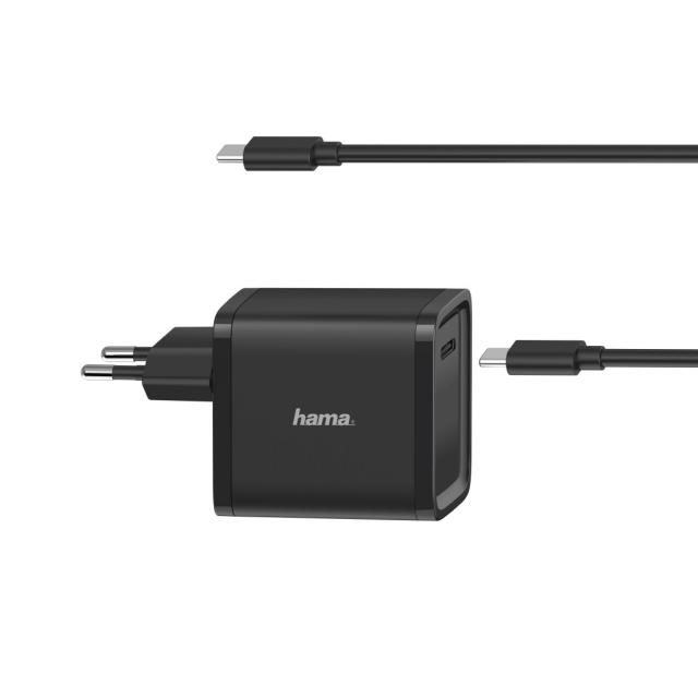 Зарядно HAMA Universal, 220V, 5-20V/45W, USB-C, Power Delivery 