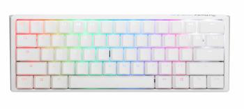 Mechanical Keyboard Ducky One 3 Pure White Mini 60%, Hotswap Cherry MX Clear, RGB, PBT Keycaps