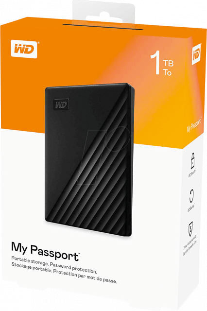 Външен хард диск Western Digital My Passport, 1TB, 2.5" 