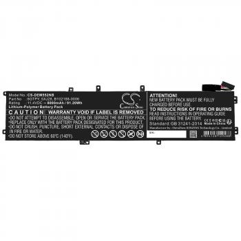 Laptop Battery for DELL XPS 15 9560 Precision 5520 CS-DEM552NB 11,4V 8000mAh CAMERON SINO