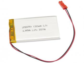 Акумулаторна батерия AKYGA, Li-Po, 3.7 V, 1350mAh, PCM