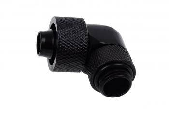 Alphacool Eiszapfen 16/10mm compression fitting 90° rotatable G1/4 - deep black