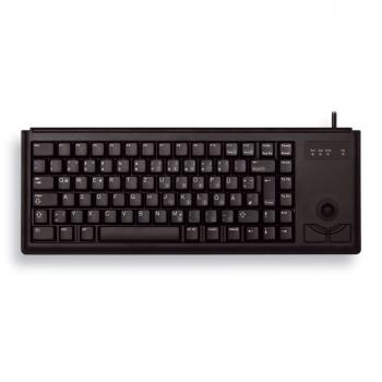 Compact wired keyboard CHERRY G84-4400 with Trackball