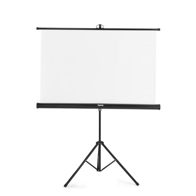 Hama Screen with tripod, 125 x 125 cm, 2-in-1, mobile set, 21575 