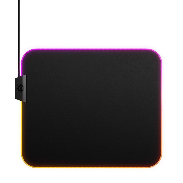 Gaming pad SteelSeries QcK Prism Cloth - Medium RGB, Black 