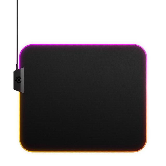 Геймърски пад SteelSeries QcK Prism Cloth - Medium RGB, Черен 