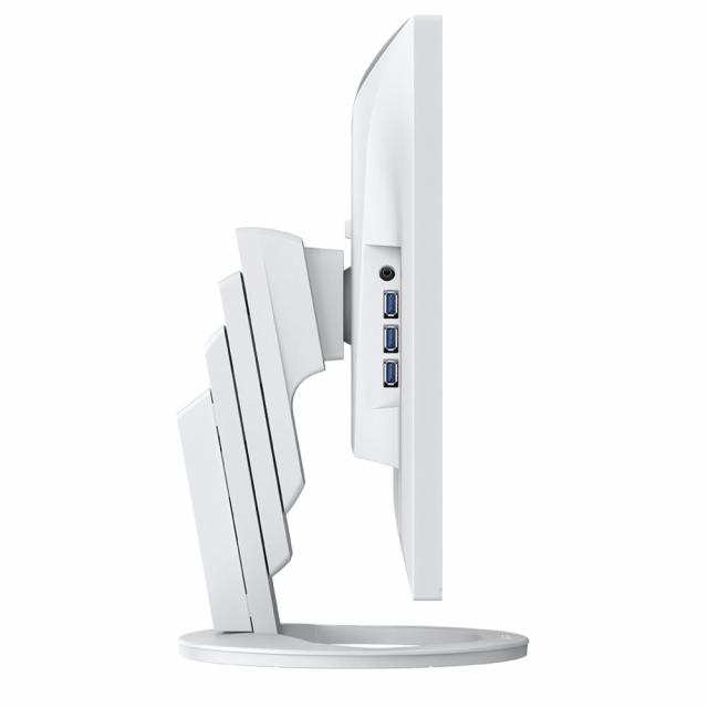 Monitor EIZO FlexScan EV2485, IPS, 24 inch, Wide, UXGA, DisplayPort, HDMI, USB-C,  USB Hub, White 