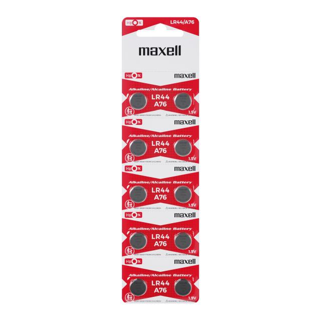 Button Micro alkaline battery LR44 / AG13 / 1,55V 10 pcs/pack  price for  1 battery MAXELL 