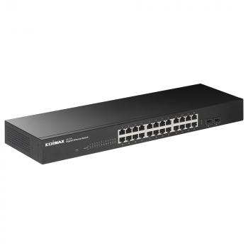 Switch EDIMAX GS-1026,  24x Gigabit ports, 2х SFP ports, Rack-mount