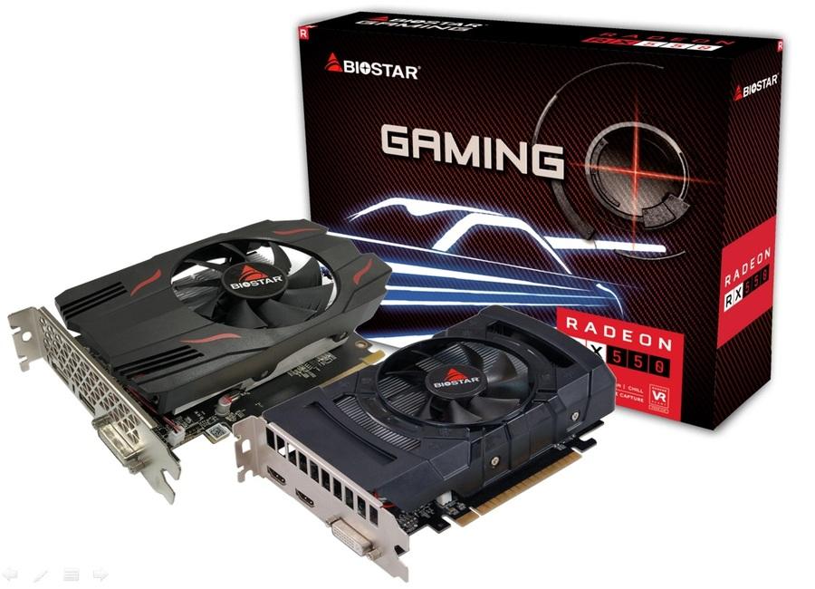 Graphic card BIOSTAR Radeon RX550, 4GB, GDDR5, 128 bit, DVI-I