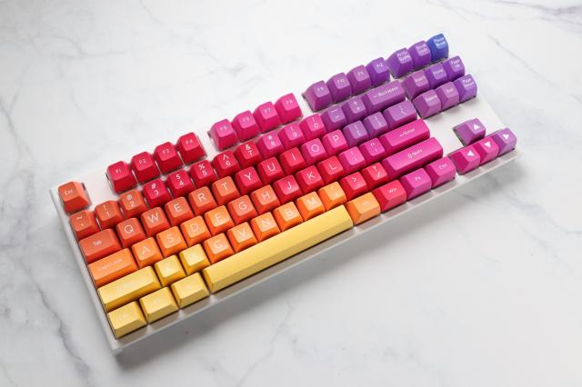 Капачки за механична клавиатура Ducky Afterglow, 108-Keycap Set ABS, Double-Shot, US Layout 