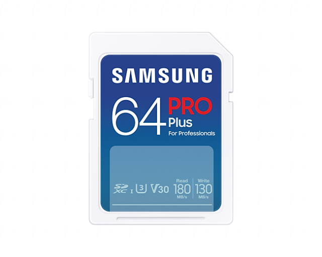 Memory card Samsung PRO Plus SD Card (2023), 64GB, White 