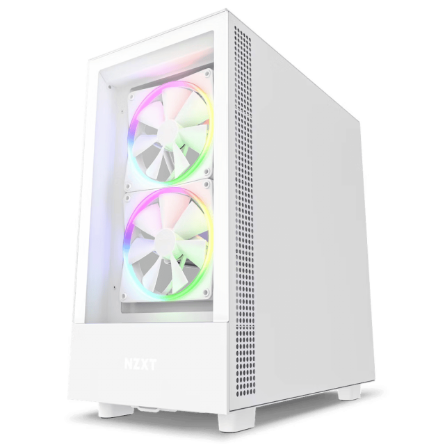 Кутия NZXT H5 Elite Matte White, Tempered Glass, Mid-Tower 