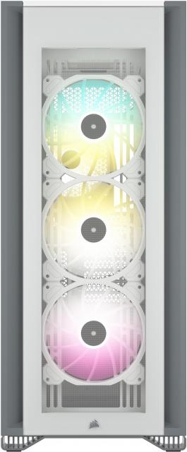 Кутия Corsair iCUE 7000X RGB Full Tower, Tempered Glass, Бяла 