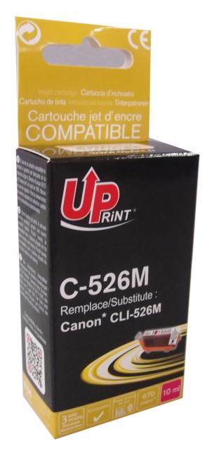 Ink cartridge UPRINT CLI526 CANON, WITH CHIP, 670, Magenta 