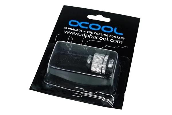 Alphacool HF double nipple G1/4'' outer thread to G1/4'' outer thread revolvable, chrome 