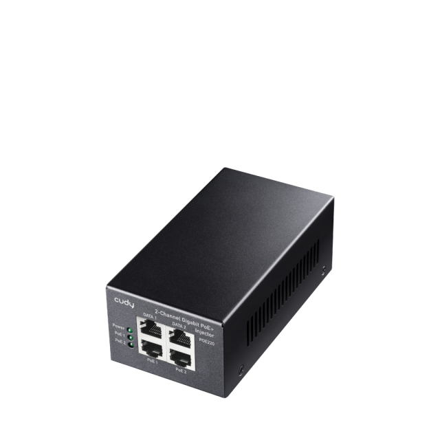 PoE инжектор Cudy POE220, Gigabit PoE+/PoE, 2 x 30W 